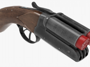 Sawn-off shotgun Modelo 3D