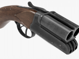 Sawn-off shotgun Modelo 3D