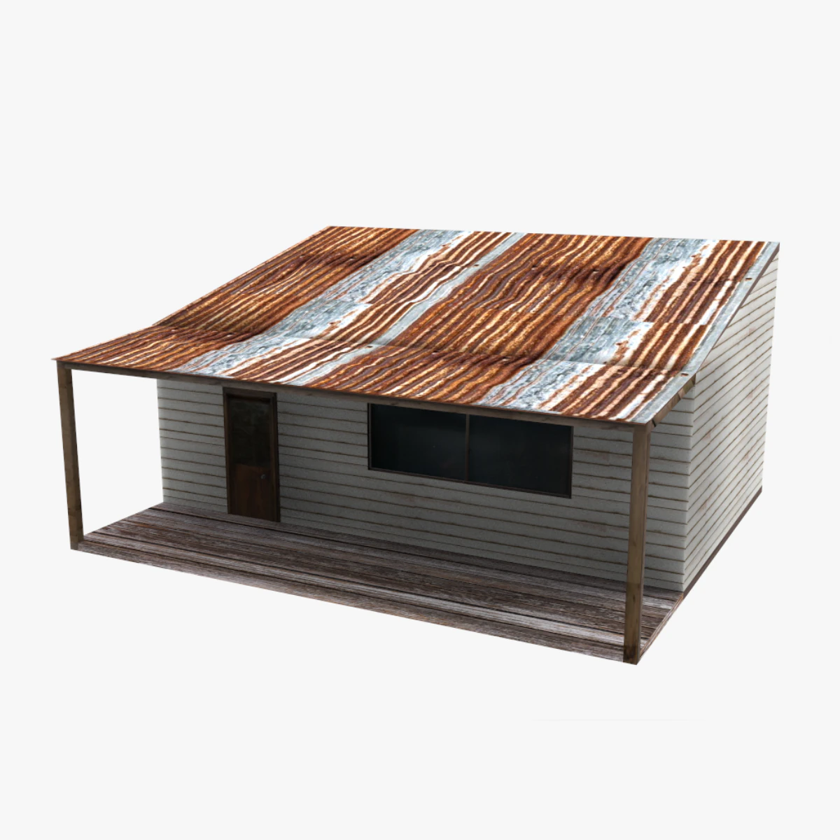 Redneck Shack 3D Model .c4d .max .obj .3ds .fbx .stl .blend