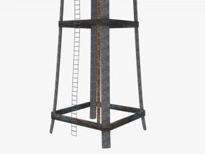 Old water tower 3D Model