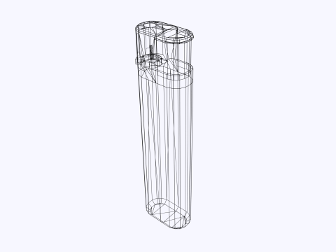 Pocket Lighter Modelo 3D