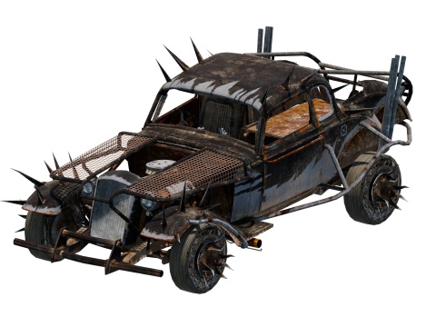 Post-Apocalyptic Mad Max style Buggy 3D Model