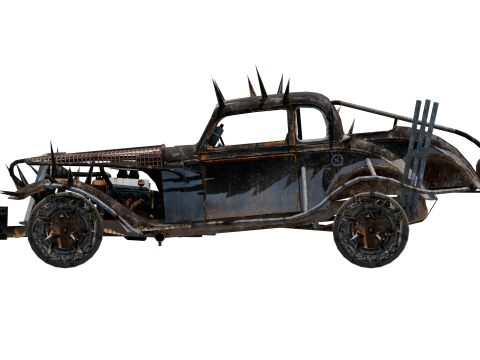 Post-Apocalyptic Mad Max style Buggy Model 3D