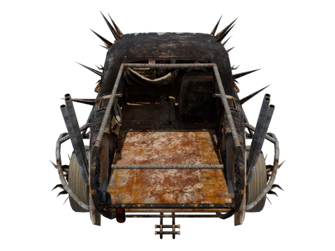 Buggy estilo Mad Max p&oacute;s-apocal&iacute;ptico Modelo 3D