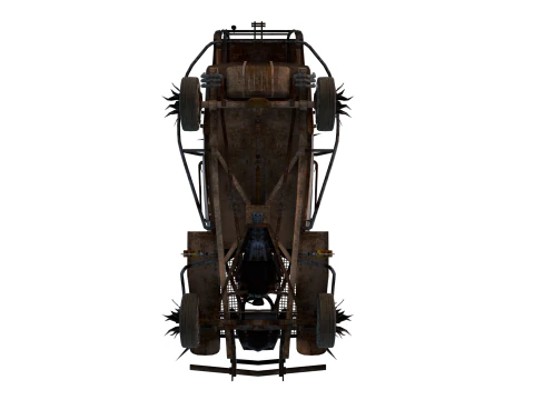 Buggy estilo Mad Max p&oacute;s-apocal&iacute;ptico Modelo 3D