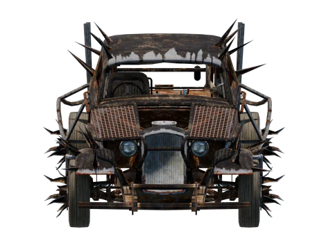 Buggy estilo Mad Max p&oacute;s-apocal&iacute;ptico Modelo 3D