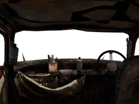 Buggy estilo Mad Max p&oacute;s-apocal&iacute;ptico Modelo 3D