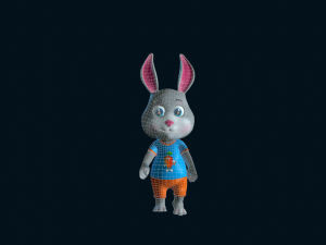 Cartoon Rabbit Gaming Animation Pack 3D 模型