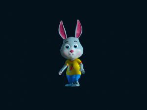 Cartoon Rabbit Gaming Animation Pack 3D 模型