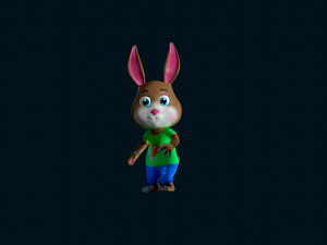 Cartoon Rabbit Gaming Animation Pack 3D 模型