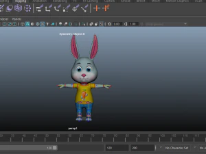 Cartoon Rabbit Gaming Animation Pack 3D Model