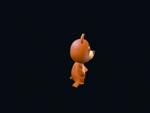 Cartoon Bear Character Animated 3D Model