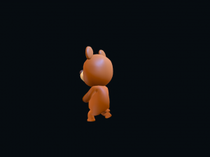 Cartoon Bear Character Animated Modèle 3D