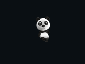 Cartoon Panda Character Animated 3D Model