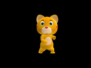 Cartoon Cat Character Animated 3D 模型