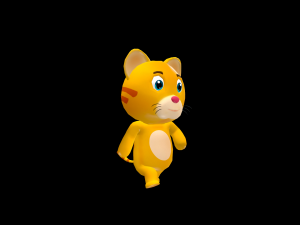 Cartoon Cat Character Animated 3D 模型