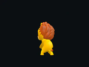 Cartoon Lion Character Animated 3D Model