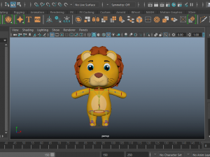 Cartoon Lion Character Animated 3D मॉडल