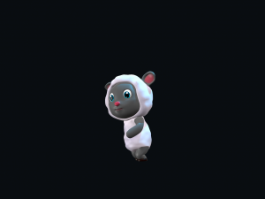Cartoon Sheep Character Animated Modelo 3D