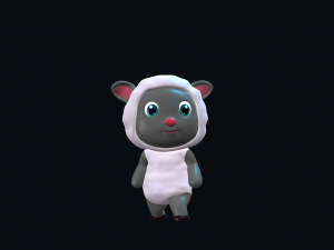 Cartoon Sheep Character Animated Modelo 3D