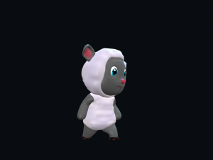 Cartoon Sheep Character Animated Modelo 3D