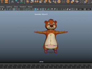 Toon Bear Character Animated Modelo 3D