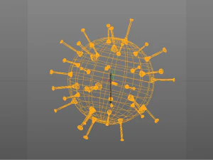 corona virus 3D Model