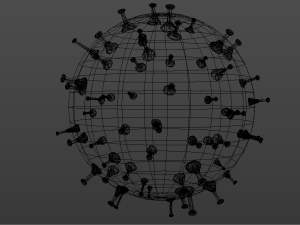 corona virus Model 3D