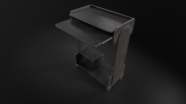 Computer desk Modelo 3D .c4d .max .obj .3ds .fbx .stl .blend 