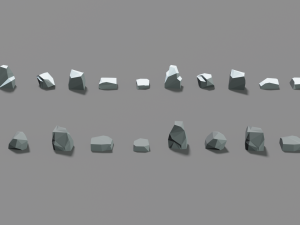 forest lowpoly pack trees grass and rocks Modelo 3D