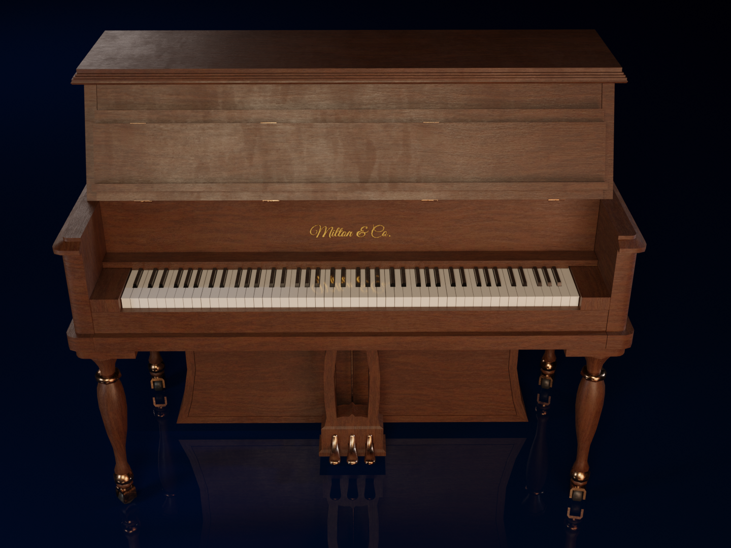 Milton cheap upright piano