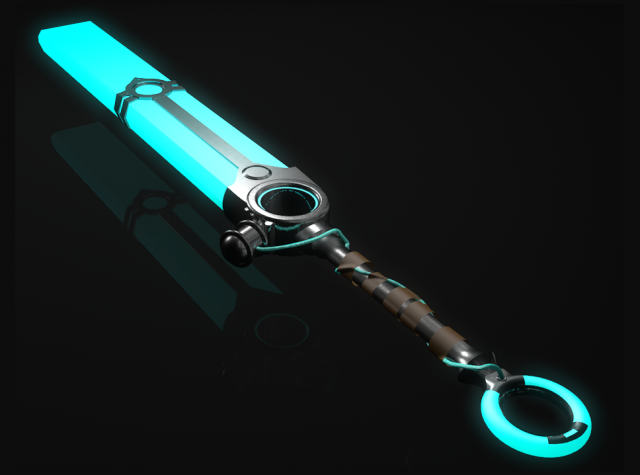 ekko sword 3D Модель .c4d .max .obj .3ds .fbx .stl .blend 