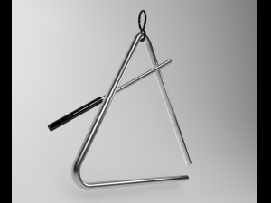 triangle instrument Modelo 3D