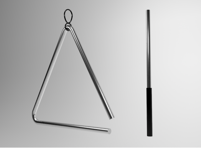 3D Model: Musical Instruments - Triangle Instrument - Twinkl