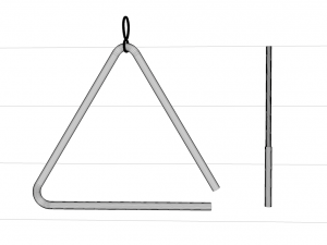 triangle instrument Modelo 3D