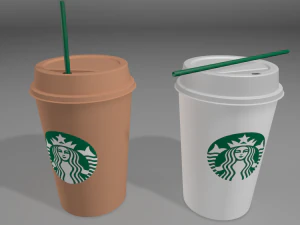 xícara de café starbucks Modelo 3D