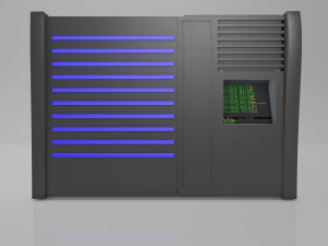 mainframe - server low poly 3D Model
