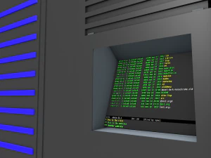 mainframe - server low poly 3D Model