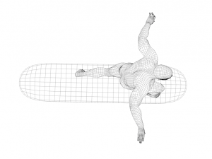 silver surfer rigged low poly 3D मॉडल