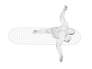 silver surfer rigged low poly 3D Model
