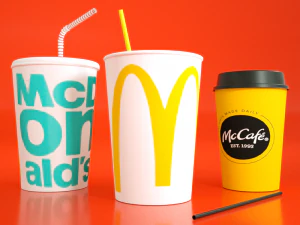 copos mcdonalds Modelo 3D