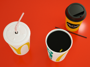 mcdonalds cups Modèle 3D