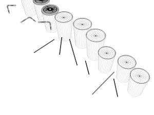 set of coca-cola cups s Model 3D
