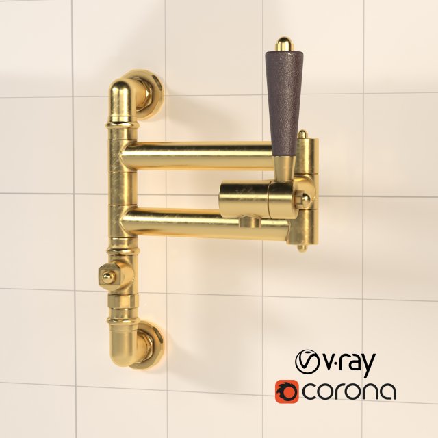 faucet pot filler 3Dモデル .c4d .max .obj .3ds .fbx .stl .blend 