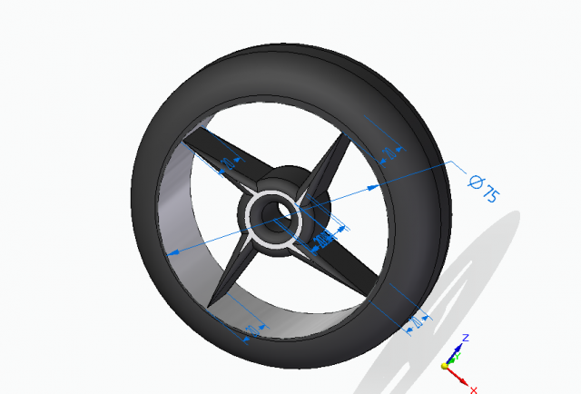 wheel Modelo 3D .c4d .max .obj .3ds .fbx .stl .blend 