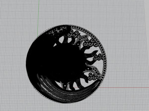 sun and moon pendant 3D Принт Модель