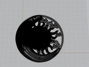 sun and moon pendant 3D Print Model