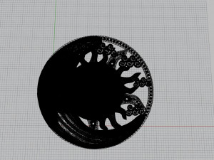 sun and moon pendant 3D Принт Модель