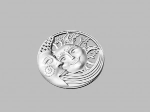 sun and moon pendant 3D Print Model