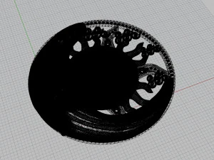 sun and moon pendant 3D Print Model